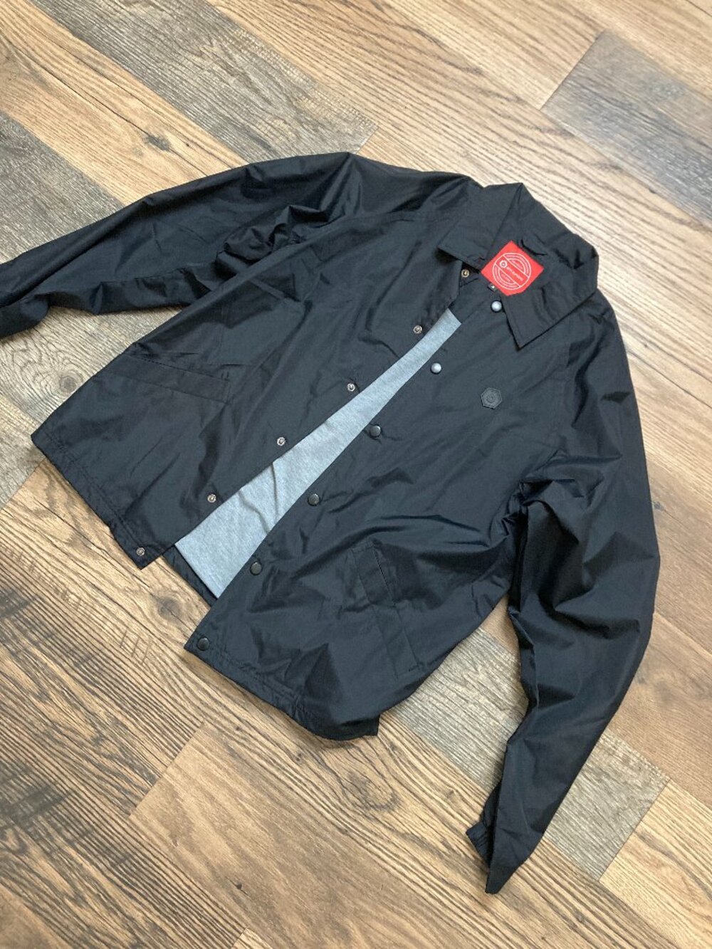 BPM Supreme DJ Music Exclusive Coach Jacket Men’s S Black Graphic Streetwear